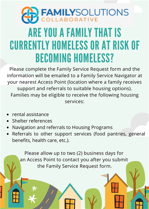 Family Solutions Collaborative Housing Assistance call 